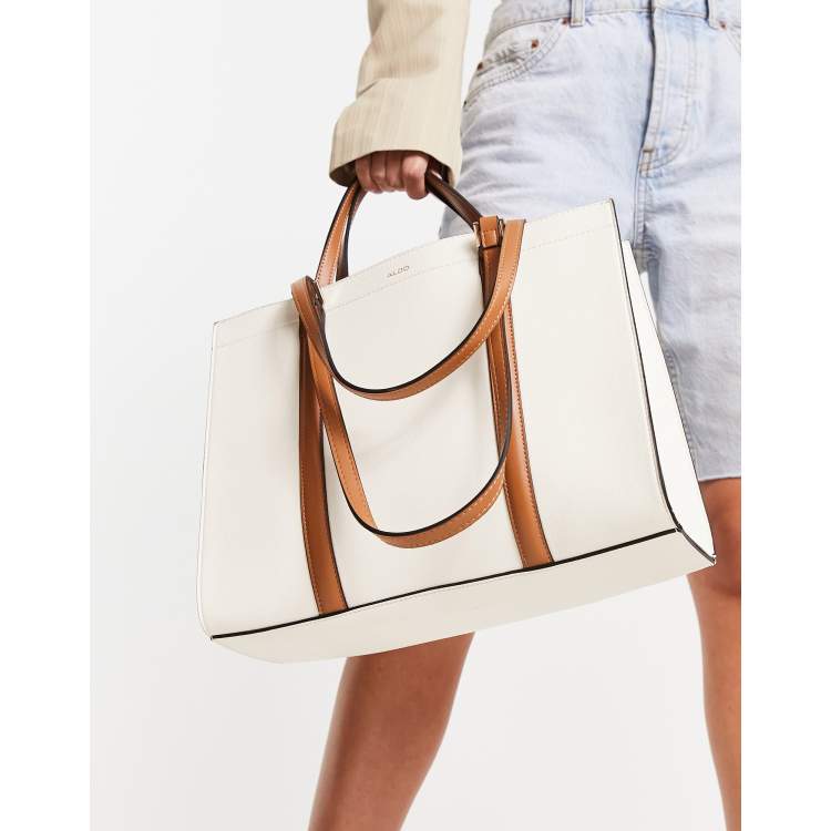 ALDO Ninetonine white tote bag ASOS