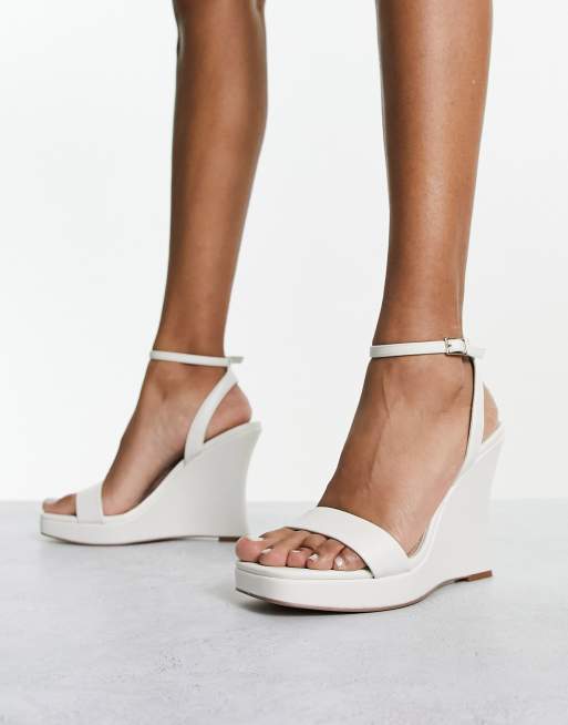 Curve Toe Strappy Foot Summer Wedge Heels