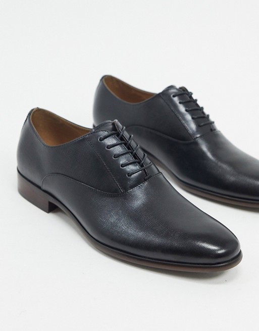 ALDO  nyderadien leather oxford  shoes  in black ASOS