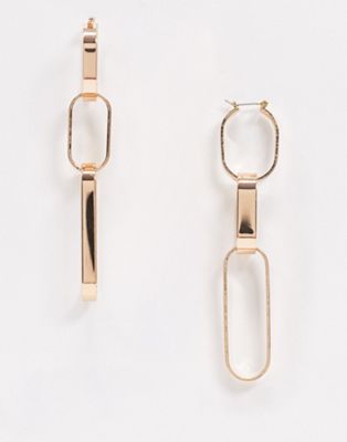ALDO Nydolity chain link drop earrings in gold