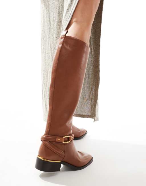 Cognac riding boots on sale