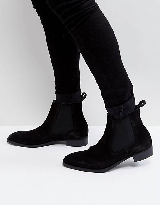 ALDO Oneillan Suede Chelsea Boots In Black | ASOS