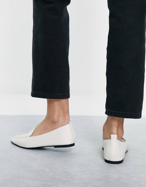 Aldo – Orsoniflex – Leder-Loafer in Weiß mit eckiger Zehenpartie, 2 von 4