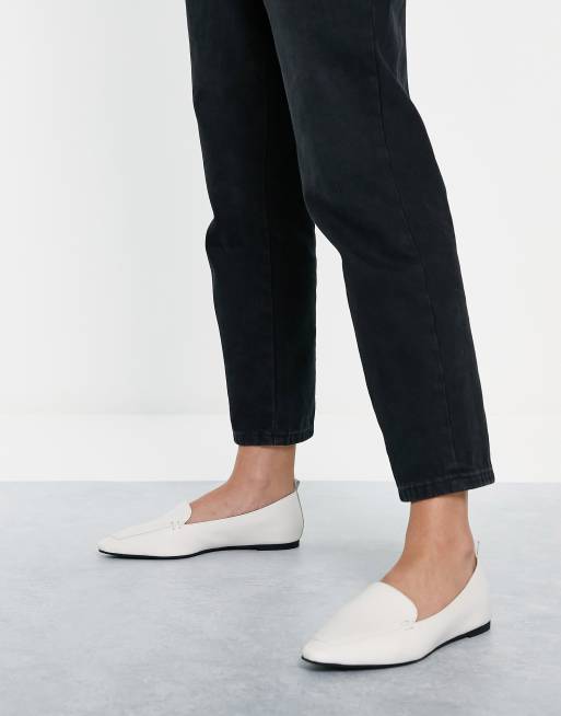 Aldo – Orsoniflex – Leder-Loafer in Weiß mit eckiger Zehenpartie, 3 von 4