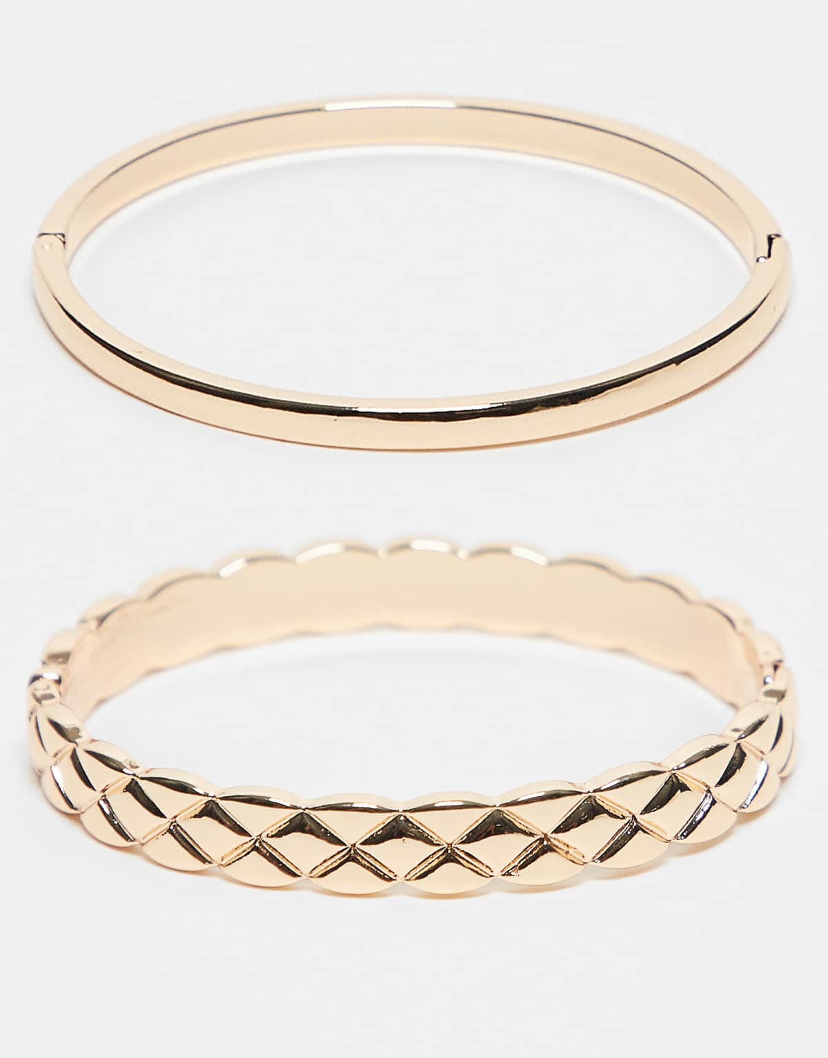 ALDO pack of 2 bangle bracelets in gold