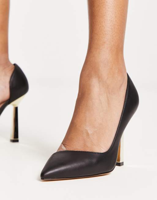 Black and sale gold stilettos