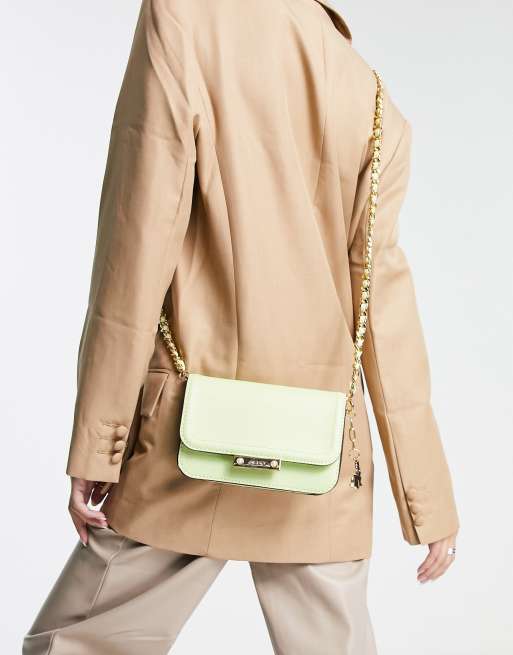 ALDO Passmore – Jasnozielona torebka crossbody na łańcuszku, 4 z 4