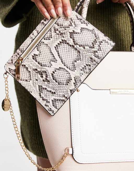 Snakeskin purse sale aldo