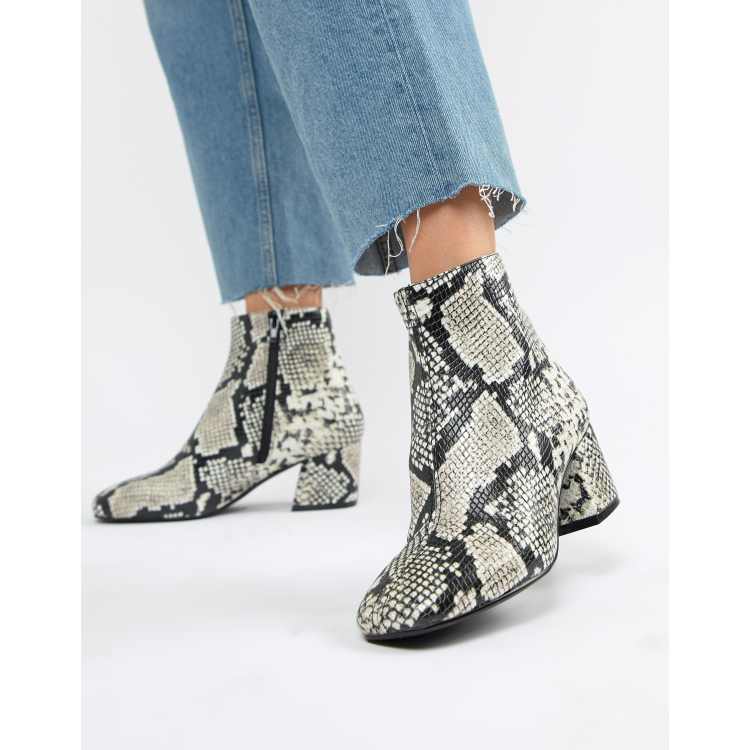 Snake print boots asos online