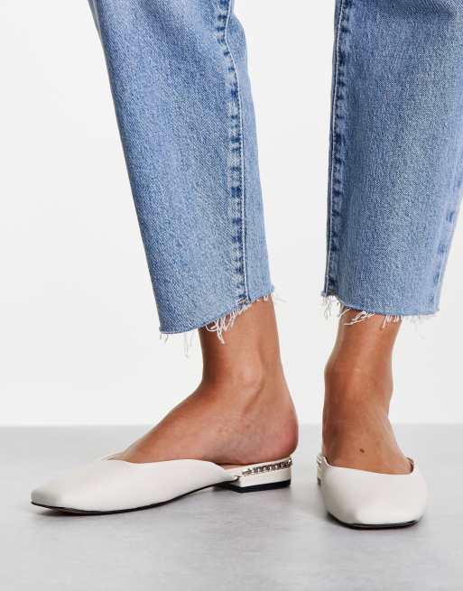 Aldo best sale white mules