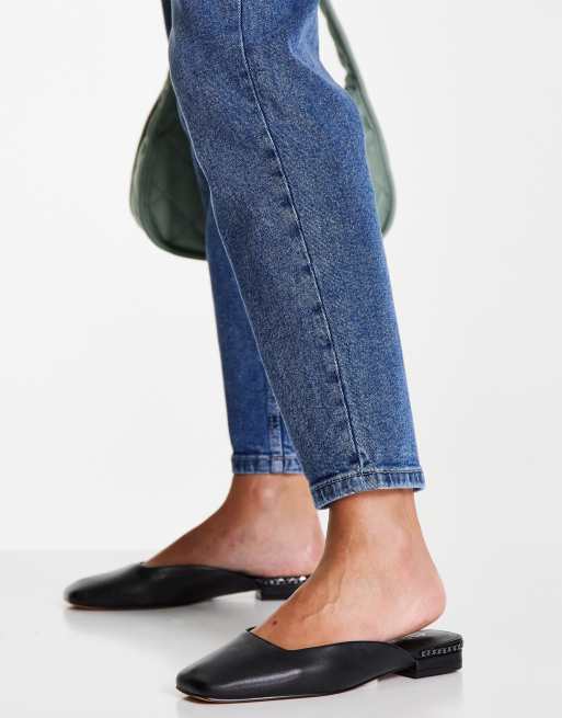 ALDO – Pridaflex – Svarta mules med öppen häl