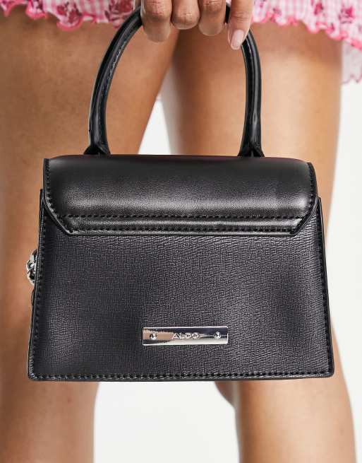 ALDO – Pythonia – Mała czarna torebka z łańcuszkiem, 3 z 4