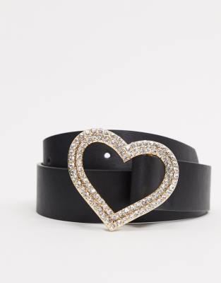 heart buckle belt