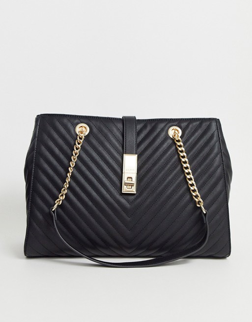 Aldo Quilted Chain Strap Tote | ASOS