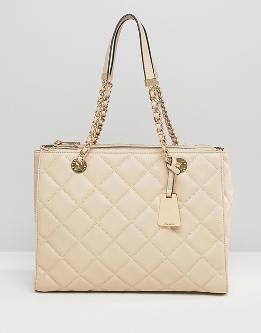 Aldo Quilted Shoulder Bag with Chain Strap | ASOS
