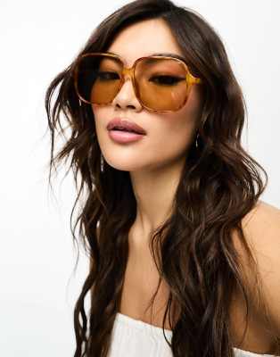 ALDO Regean 70's square sunglasses in tortoiseshell