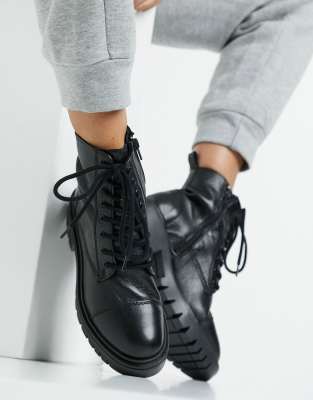 aldo black lace up boots