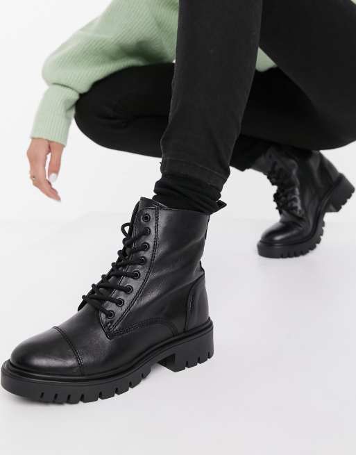 aldo black lace up boots