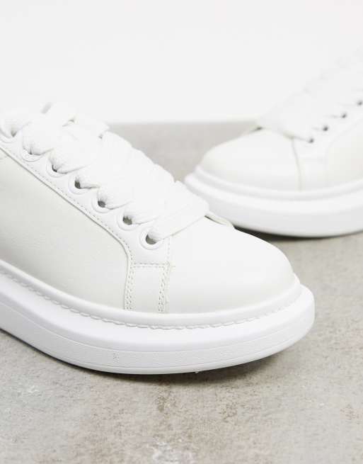 ALDO Retamoza trainer in white with heart detail