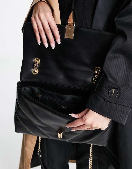 ALDO - Rhiladia - Grote gewatteerde crossbody tas in zwart, 3 van 4