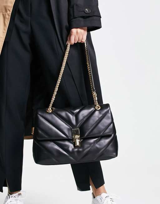 ALDO - Rhiladia - Grote gewatteerde crossbody tas in zwart, 4 van 4