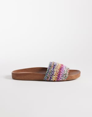 Aldo Rooted flat sandal in multi