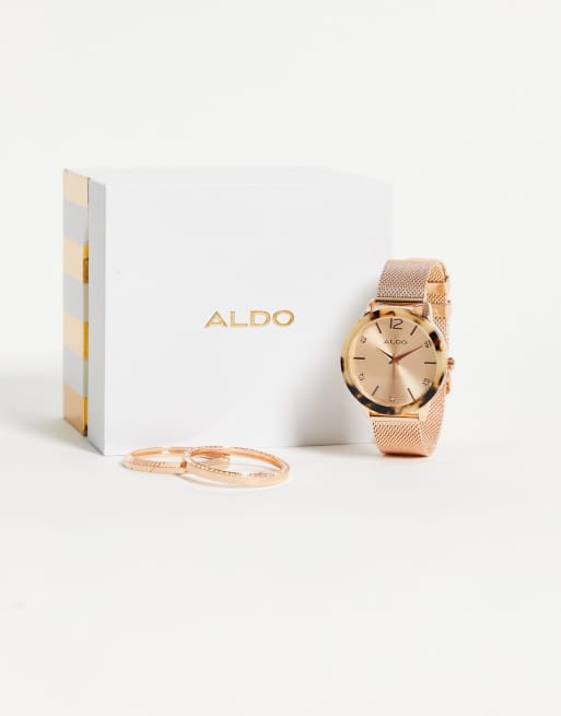 Aldo gold watch new arrivals