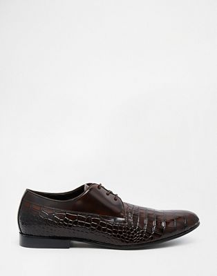 ALDO Rubben Leather Croc Shoes | ASOS