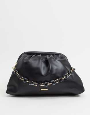 black clutch with handle