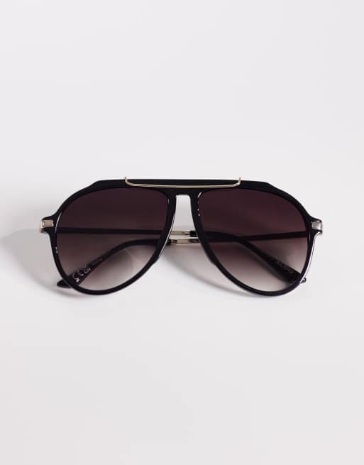 ALDO - Scarlet - Occhiali da sole modello aviatore oro e nero, 3 di 3