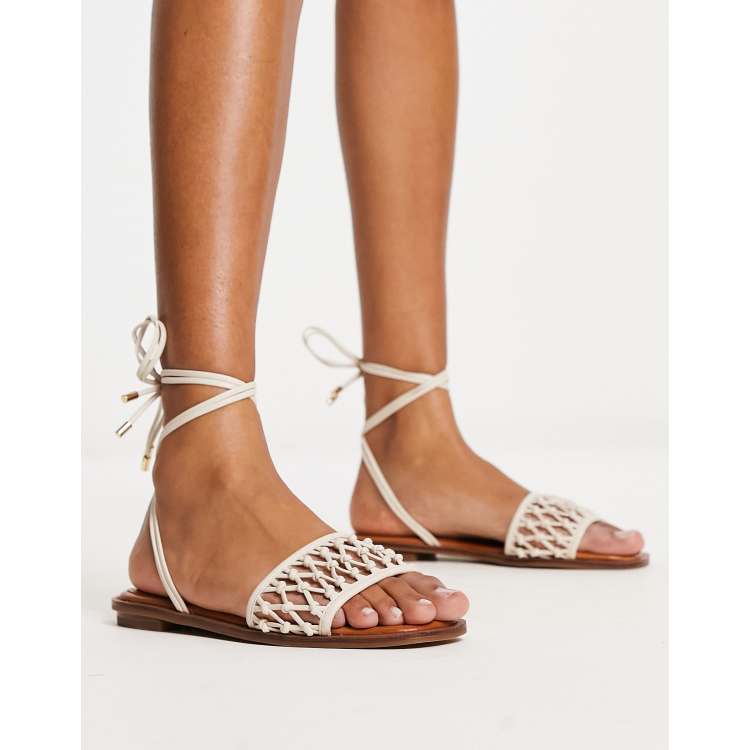 Aldo Seazen Sandali allacciati all uncinetto color betulla ASOS
