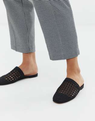 aldo black mules