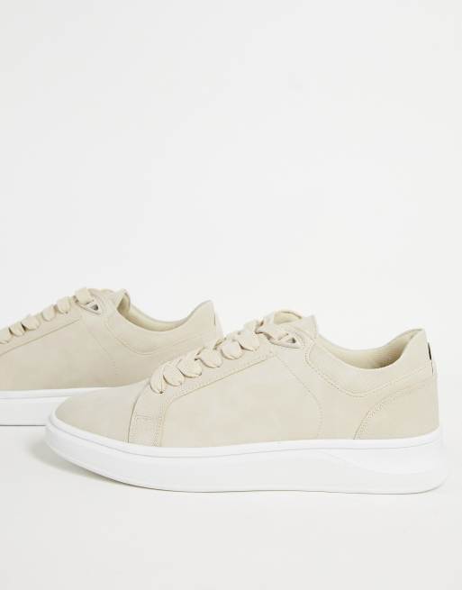 Aldo - Sneakers stringate minimal beige