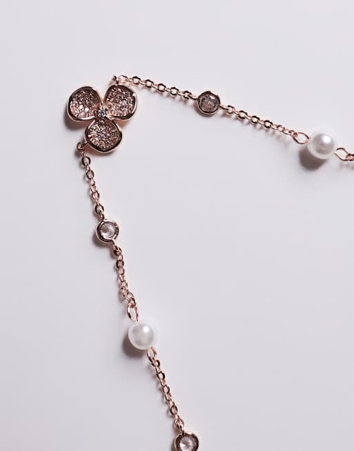 ALDO – Sollana – Verziertes Armband in Roségold mit Kleeblattanhänger, 2 von 3