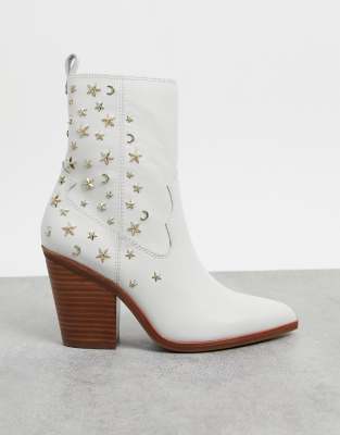 aldo western studded asos sophie boots rose leather