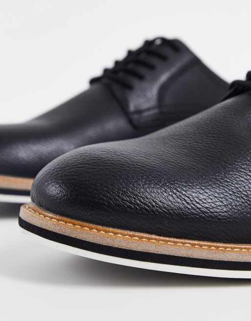 ALDO - Sorte casual Oxford-sko med snøre og naturfarvet sål, 2 af 4
