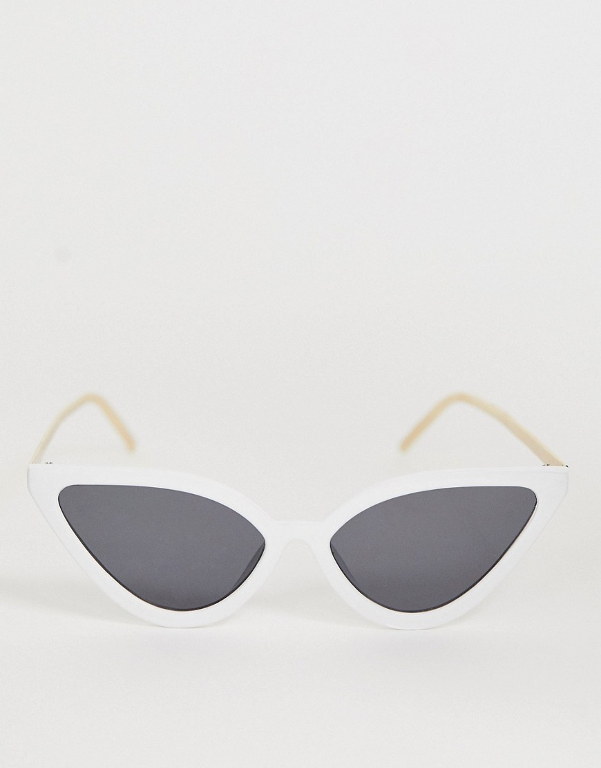 Aldo – Spetsiga cateye-solglasögon-Vit