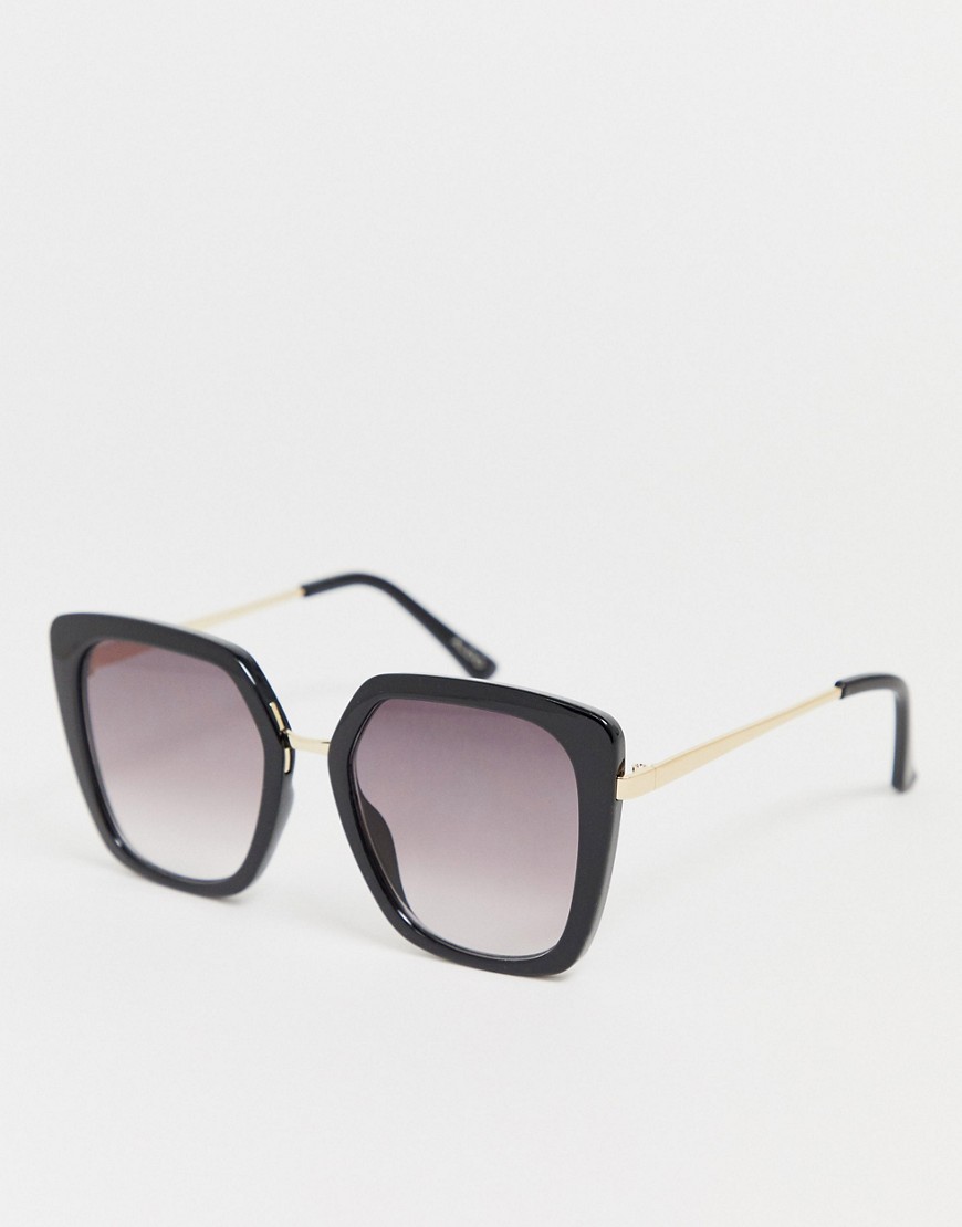 Aldo Square Frame Sunglasses-Black