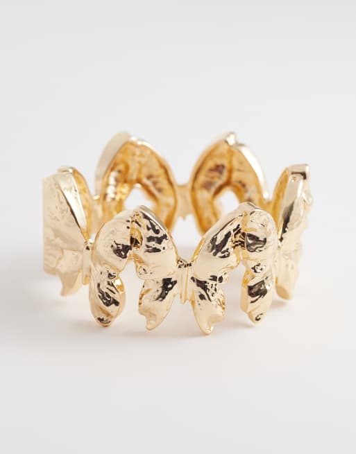 ALDO stasie statement bracelet in vintage gold