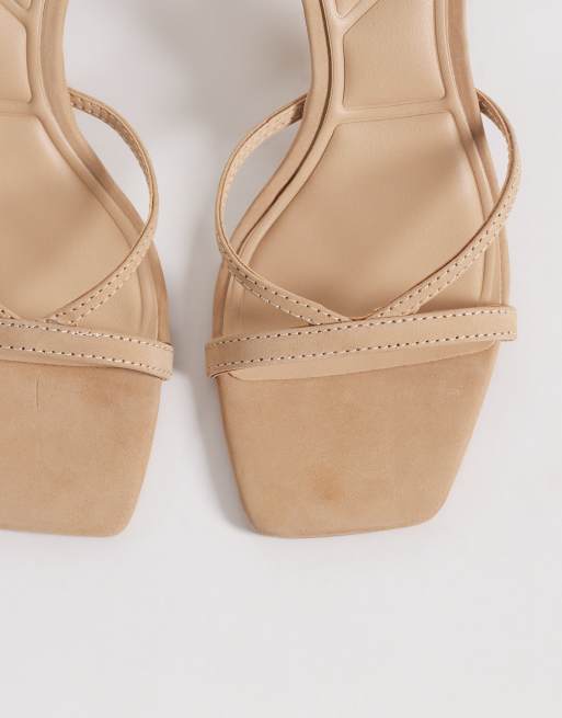 Aldo Stellare heeled sandals with ankle strap in beige, 2 of 4