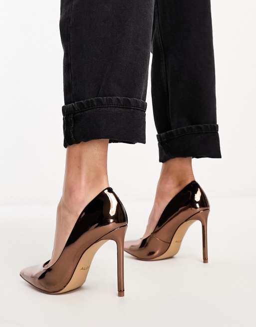 Rose gold sales aldo heels