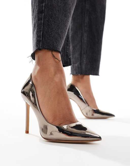 ALDO Stessy Court Shoe in Pewter ASOS