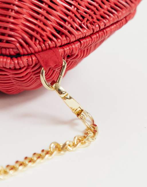 Aldo Straw Lips Bag