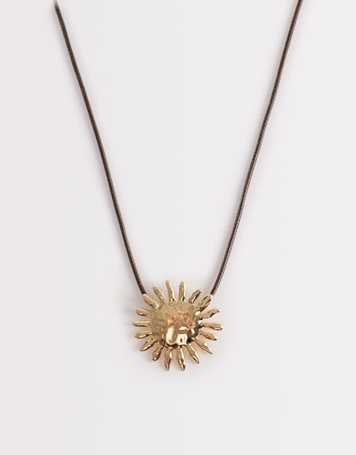 ALDO - Sunbella - Collana in corda con sole appariscente color oro