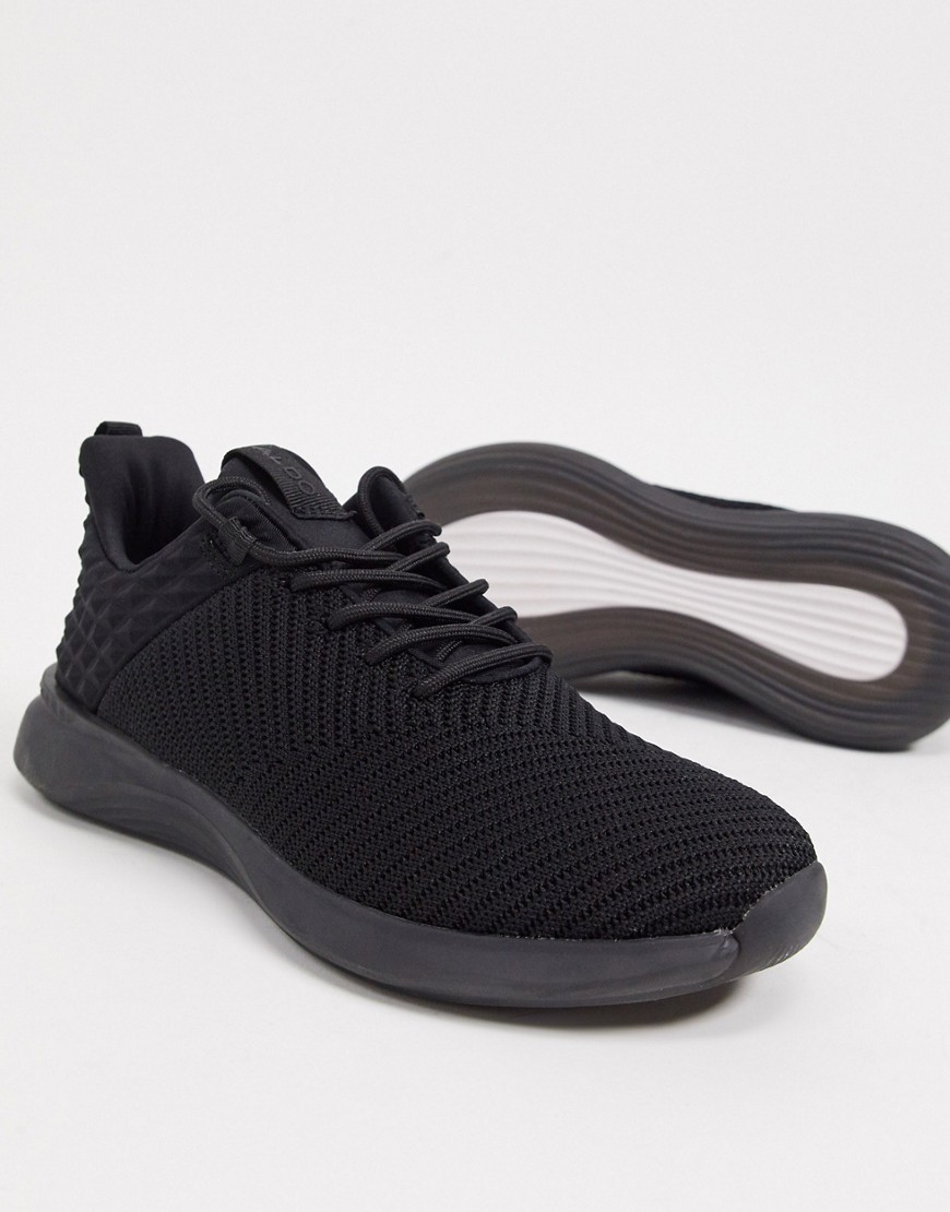 ALDO – Svarta sneakers i stickat material