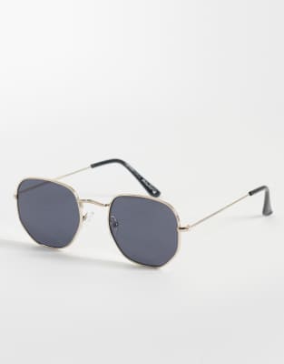 Aldo Tanios Oval Metal Frame Sunglasses In Black