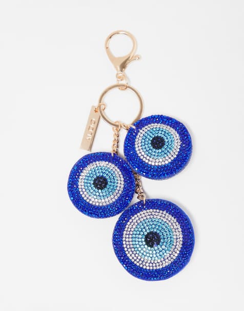 Aldo - Tas-sleutelhanger met bedel van het boze oog in blauw en goud - view 1