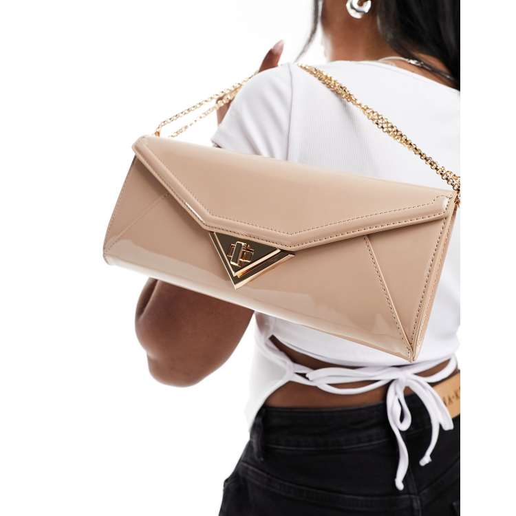 clutchtaske med kaedestrop ALDO Beige konvolut Tei Cra wallonieShops aldo