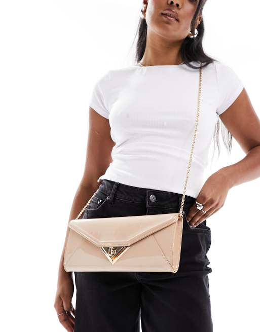 Beige 2024 envelope clutch