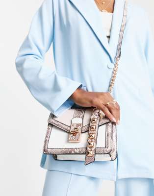 Aldo Thealliaa Faux Snakeskin And Blush Tan Cross Body Bagmulti ModeSens